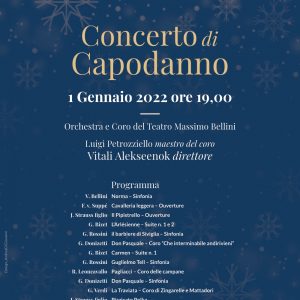 Buon 2022 con il Concerto di Capodanno del Teatro Massimo Bellini