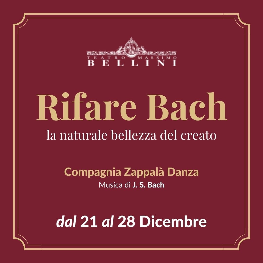 Rifare Bach dal 21 al 28 dicembre