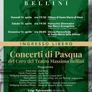 Concerti di Pasqua nelle Chiese di Catania  con il Coro del Teatro Massimo Bellini