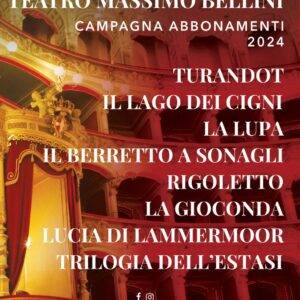 Il Teatro Massimo Bellini sceglie la Festa della Musica per presentare la nuova Stagione di opere e balletti 2024
